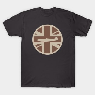 Supermarine Spitfire Union Jack Desert Patch T-Shirt